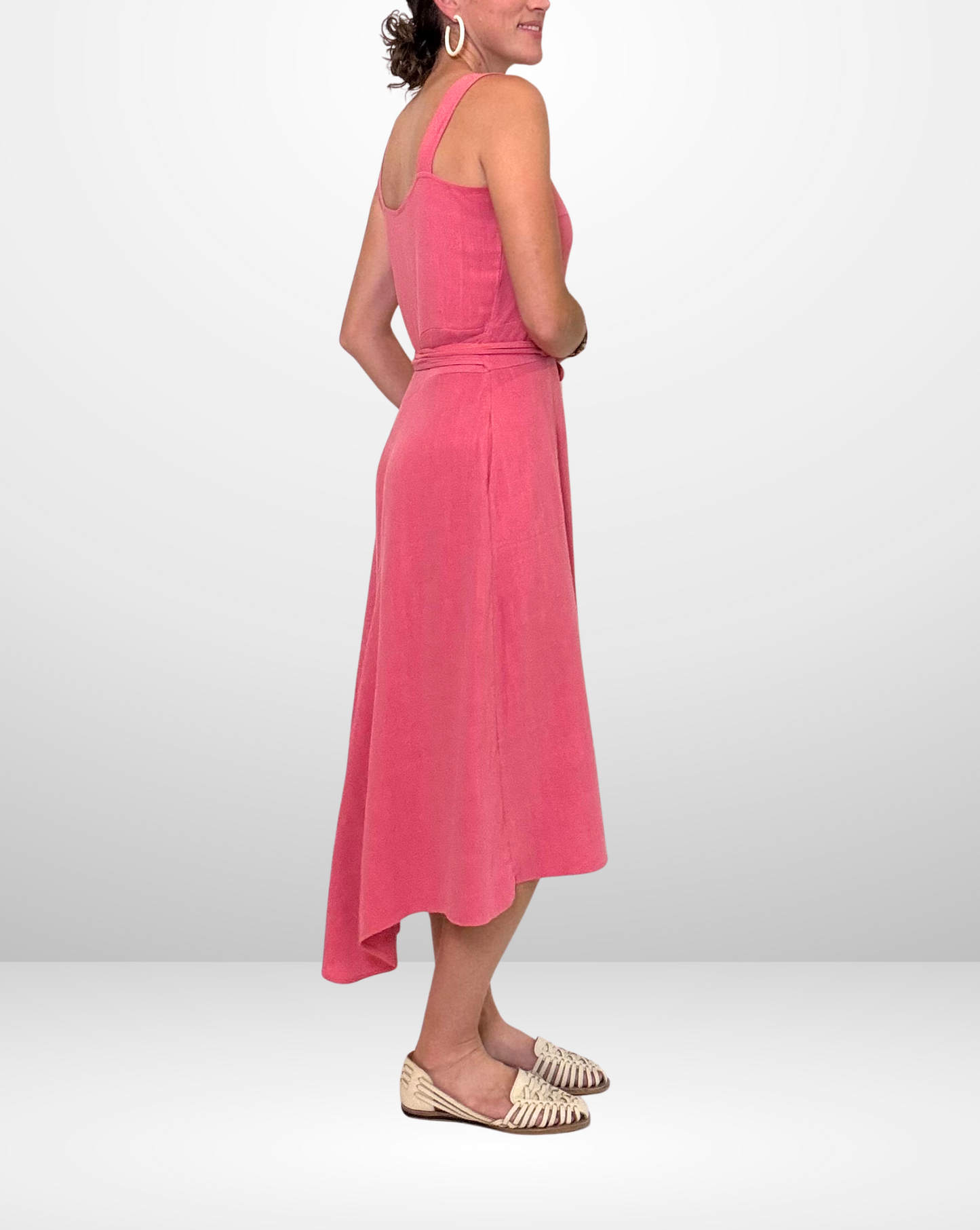 Pre-Order / Linen Blend Modern Gibson Convertible Dress - Sea Coral