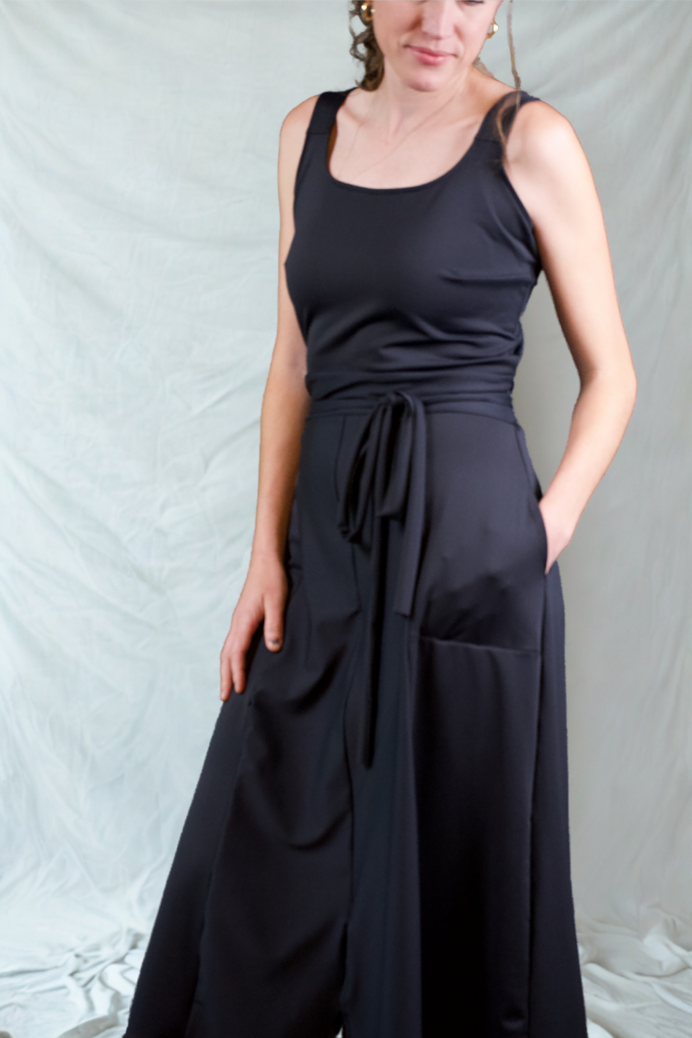 Pre-Order / Performance Fabric Reformed Dress - Raven Black