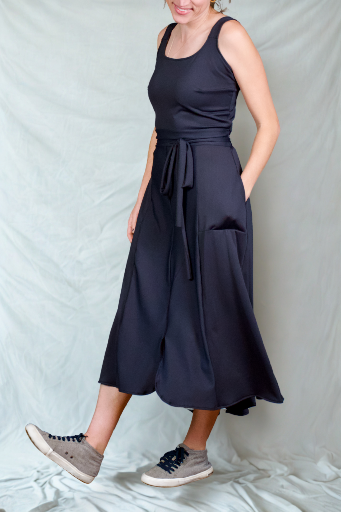Pre-Order / Performance Fabric Reformed Dress - Raven Black