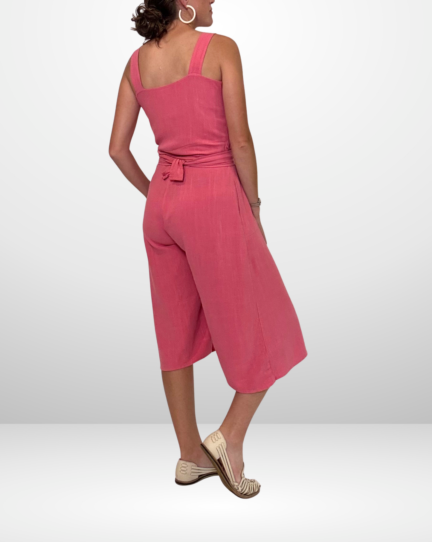 Pre-Order / Linen Blend Modern Gibson Convertible Dress - Sea Coral